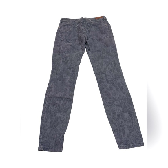 Anthropologie Pilcro Letterpress High Rise Skinny Grey Pattern Jean Size 25P - Picture 2 of 4